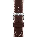 Tissot PR 100 Sport Silver Dial Brown Leather Strap Watch For Men - T101.610.16.031.00
