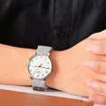 Tissot T Classic Everytime Medium White Dial Two Tone NATO Strap Watch for Women - T109.410.18.032.00