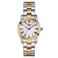 Tissot T Wave Quartz Mother of Pearl Dial Two Tone Steel Strap Watch for Women - T112.210.22.113.00