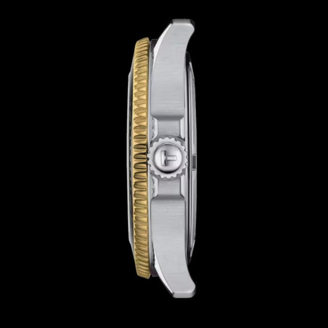 Tissot Seastar 1000 Black Dial Silver Steel Strap Watch For Men - T120.210.127.051.00