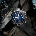 Tissot Seastar 1000 Chronograph Blue Dial Black Rubber Strap Watch For Men - T120.417.17.041.00