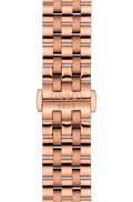 Tissot T Classic Carson Premium Automatic White Dial Rose Gold Steel Strap Watch for Men - T122.407.33.031.00