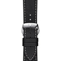Tissot Gentleman Black Dial Black Leather Strap Watch For Men - T127.410.16.051.00