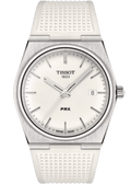 Tissot PRX 40 White Dial White Rubber Strap Watch For Men - T137.410.17.011.00