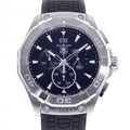 Tag Heuer Aquaracer Chronograph Black Dial Black Rubber Strap Watch for Men - CAY1110.FT6041