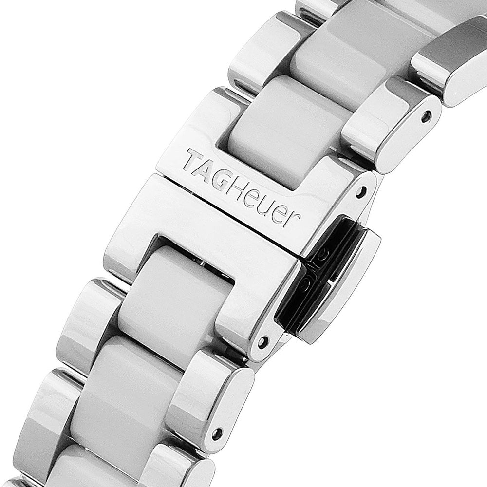 Tag Heuer Aquaracer Diamonds White Dial Two Tone Steel Strap Watch for Women - WAY131H.BA0914