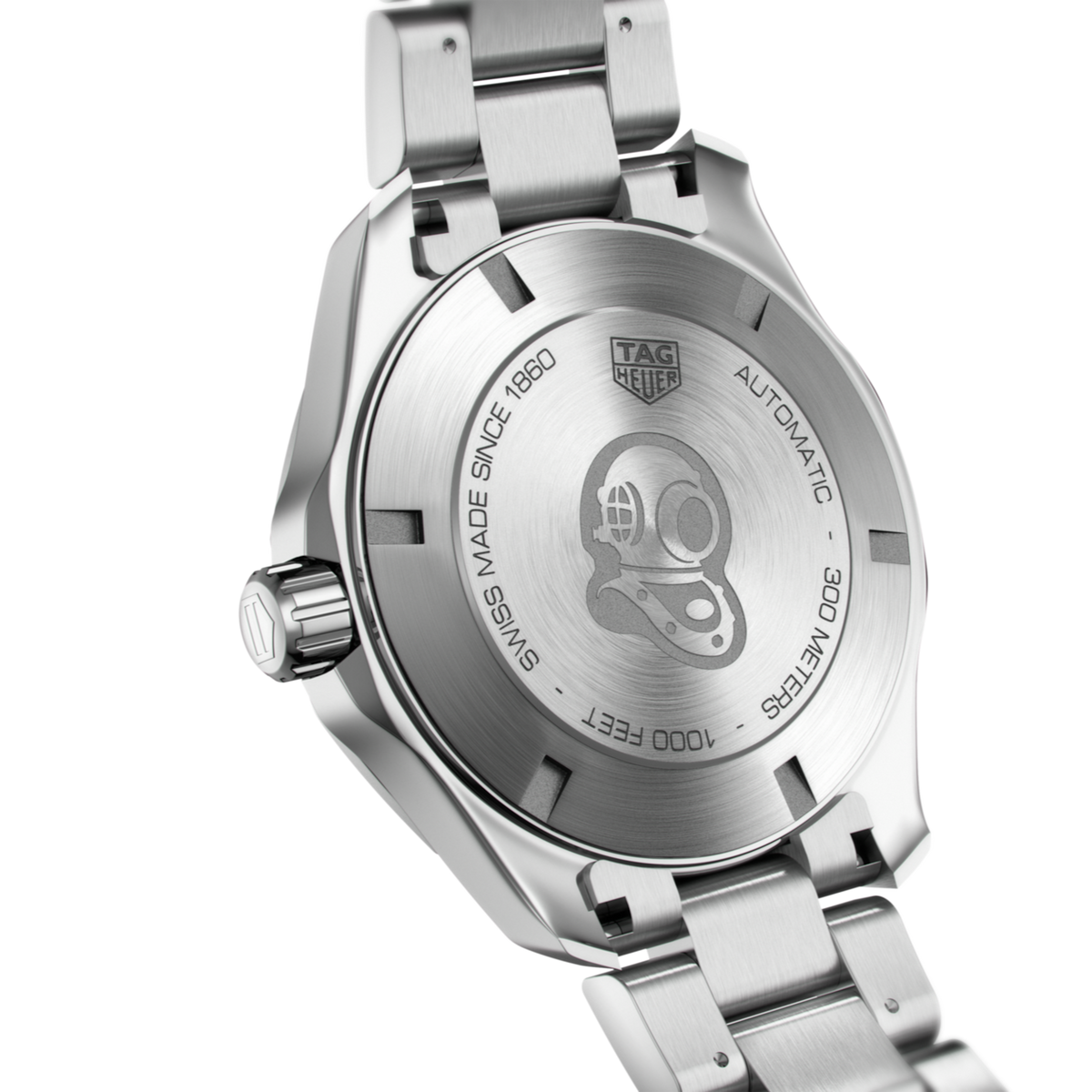 Tag Heuer Aquaracer Calibre 5 Automatic Green Dial Silver Steel Strap Watch for Men - WAY2015.BA0927