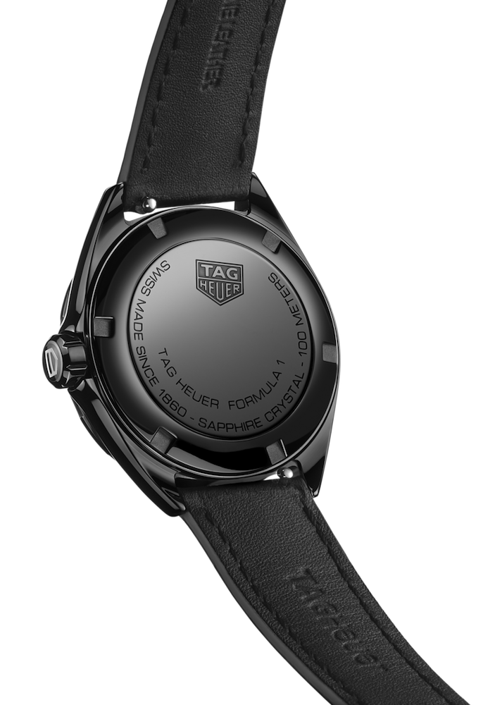 Tag Heuer Formula 1 Diamonds Black Dial Black Leather Strap Watch for Women - WBJ1417.FC8234