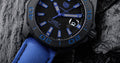 Tag Heuer Aquaracer Calibre 5 Automatic Titanium Black Dial Blue Nylon Strap Watch for Gents - WAY208B.FC6382