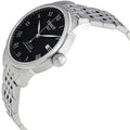Tissot Le Locle Powermatic 80 Black Dial Silver Steel Strap Watch For Men - T006.407.11.053.00