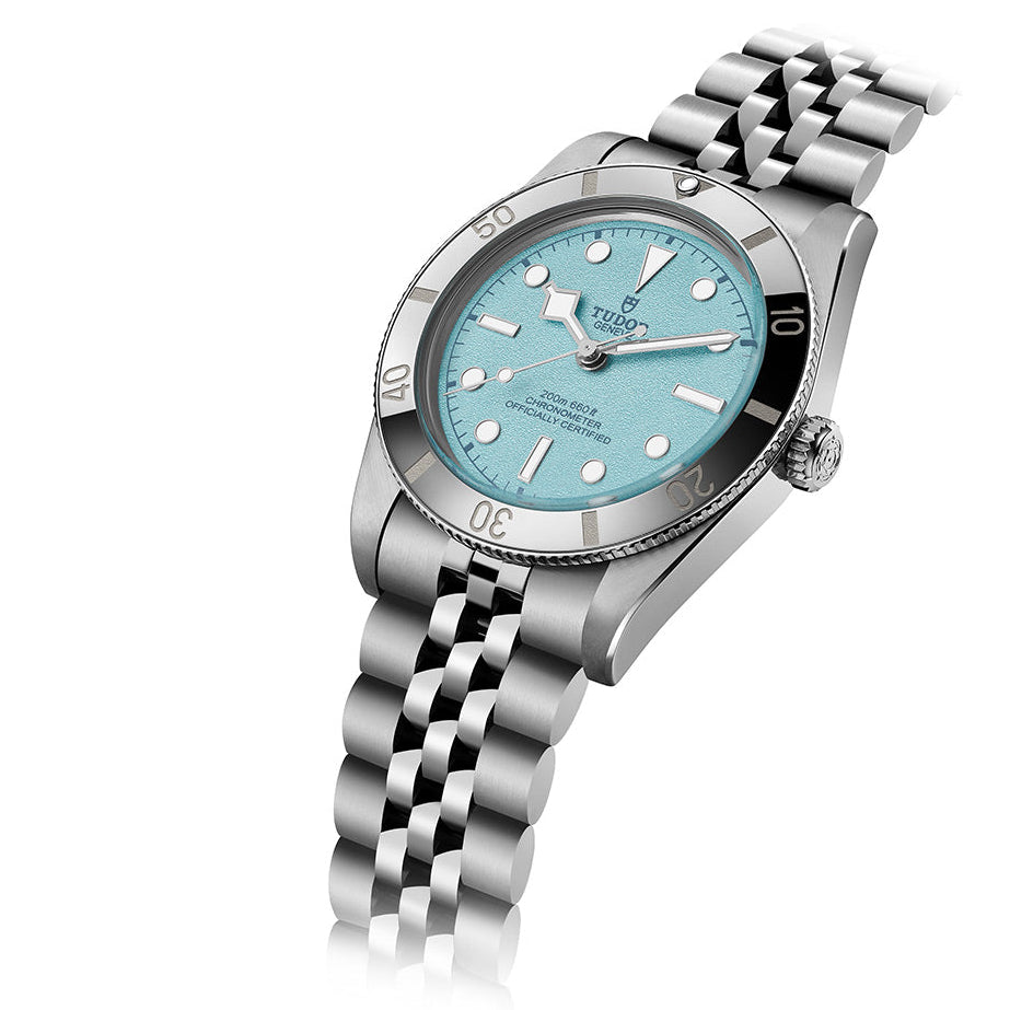Tudor Black Bay 54 Blue Dial Silver Steel Strap Watch for Men - M79000-0001