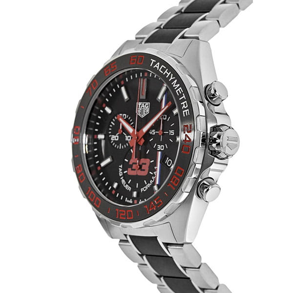Tag Heuer Formula 1 Max Verstappen Limited Edition Grey Dial Two Tone Steel Strap Watch for Men - CAZ101U.BA0843