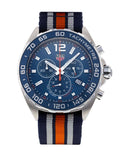 Tag Heuer Formula 1 Chronograph 43mm Blue Dial NATO Strap Watch for Men - CAZ1014.FC8196