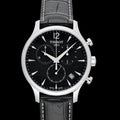 Tissot T Classic Tradition Chronograph Black Dial Black Leather Strap Watch For Men - T063.617.16.057.00