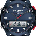 Tommy Hilfiger Digital Analog Blue Dial Blue Rubber Strap Watch For Men - 1791761