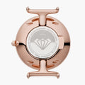Emporio Armani Retro Quartz Silver Dial Rose Gold Steel Strap Watch For Women - AR1776