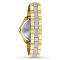 Bulova Crystal Collection Silver Crystal Dial Gold Steel Strap Watch for Women - 98L228