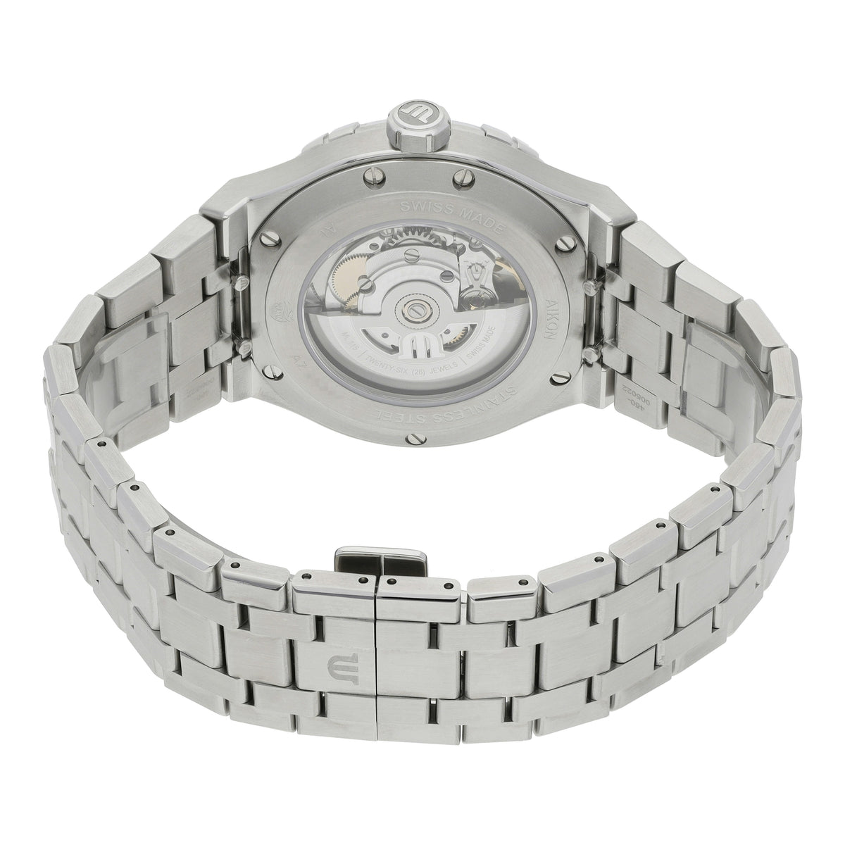 Maurice Lacroix Aikon Automatic Blue Dial Silver Steel Strap Watch For Men - AI6008-SS002-430-1