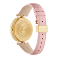 Versace Palazzo Empire Pink Dial Pink Leather Strap Watch for Women - VCO030017