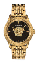 Versace Palazzo Empire Black Dial Gold Steel Strap Watch for Men - VERD00818