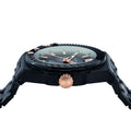 Versace Chain Reaction Quartz Black Dial Black Steel Strap Watch for Men - VEDY00719