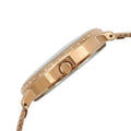 Guess Willow Crystal Blue Dial Rose Gold Mesh Bracelet Watch For Women - W0836L1