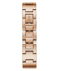 Guess Tri Glitz Quartz Diamonds Rose Gold Dial Rose Gold Mesh Bracelet Watch For Women - W1142L4