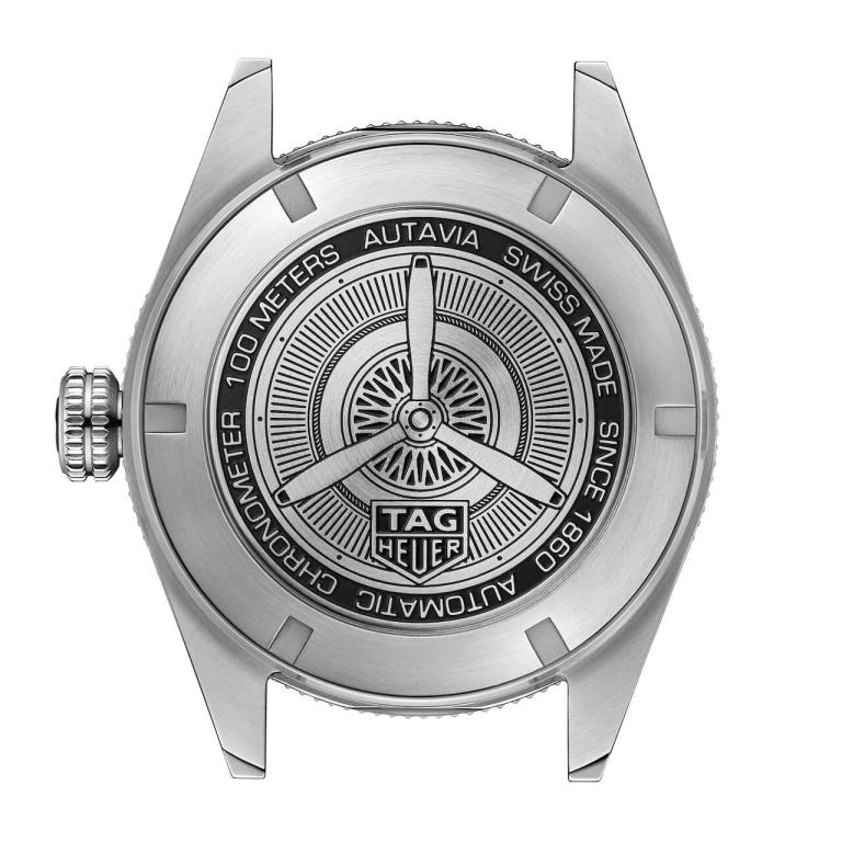 Tag Heuer Autavia Cosc GMT Automatic Blue Dial Silver Steel Strap Watch for Men - WBE511A.BA0650