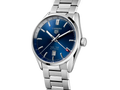 Tag Heuer Carrera Twin Time Blue Dial Silver Steel Strap Watch for Men - WBN201A.BA0640