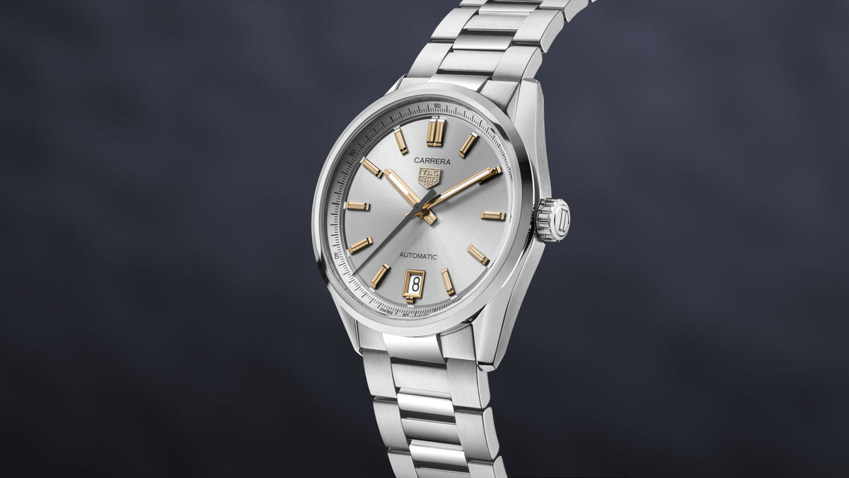 Tag Heuer Carrera Date Silver Dial Silver Steel Strap Watch for Women - WBN2310.BA0001