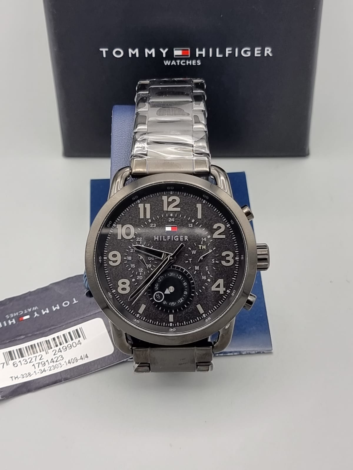 Tommy Hilfiger Briggs Black Dial Black Steel Strap Watch for Men  - 1791423