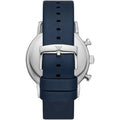 Emporio Armani Luigi Chronograph Blue Dial Blue Leather Strap Watch For Men - AR11451