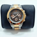 Marc Jacobs Marc Chronograph Grey Dial Two Tone Steel Strap Watch for Men - MBM3157