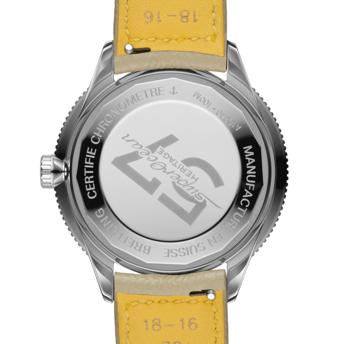 Breitling Superocean Heritage '57 Pastel Paradise White Dial Orange Leather Watch for Women - A10340A11A1X1