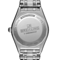 Breitling Chronomat Automatic 36 Diamonds White Dial Silver Steel Strap Watch for Women - A10380591A1A1