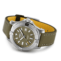 Breitling Avenger Automatic GMT 43 Green Dial Green Nylon Strap Watch for Men - A17318101L1X1