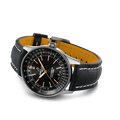 Breitling Automatic 41mm Black Dial Black Leather Strap Watch for Men - A17326241B1P1