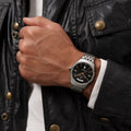 Breitling Premier Automatic 40mm Day & Date Black Dial Silver Steel Strap Mens Watch - A45340241B1A1