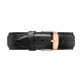 Daniel Wellington Classic Sheffield White Dial Black Leather Strap Watch for Women - DW00100036