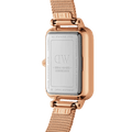 Daniel Wellington Quadro Unitone Rose Gold Dial Rose Gold Mesh Strap Watch For Women - DW00100484