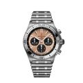 Breitling Chronomat B01 42 Brown Dial Silver Steel Strap Watch for Men - AB0134101K1A1