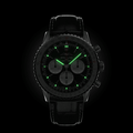 Breitling Navitimer B01 Chronograph 46 Black Dial Black Leather Strap Watch for Men - AB0137211B1P1