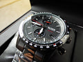 Hugo Boss Aero Black Dial Black Steel Strap Watch for Men - 1513771