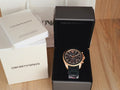 Emporio Armani Sigma Chronograph Black Dial Black SIlicon Strap Watch For Men - AR6066