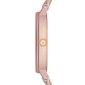 Emporio Armani Kappa Quartz Rose Gold Dial Pink Leather Strap Watch For Women - AR11010