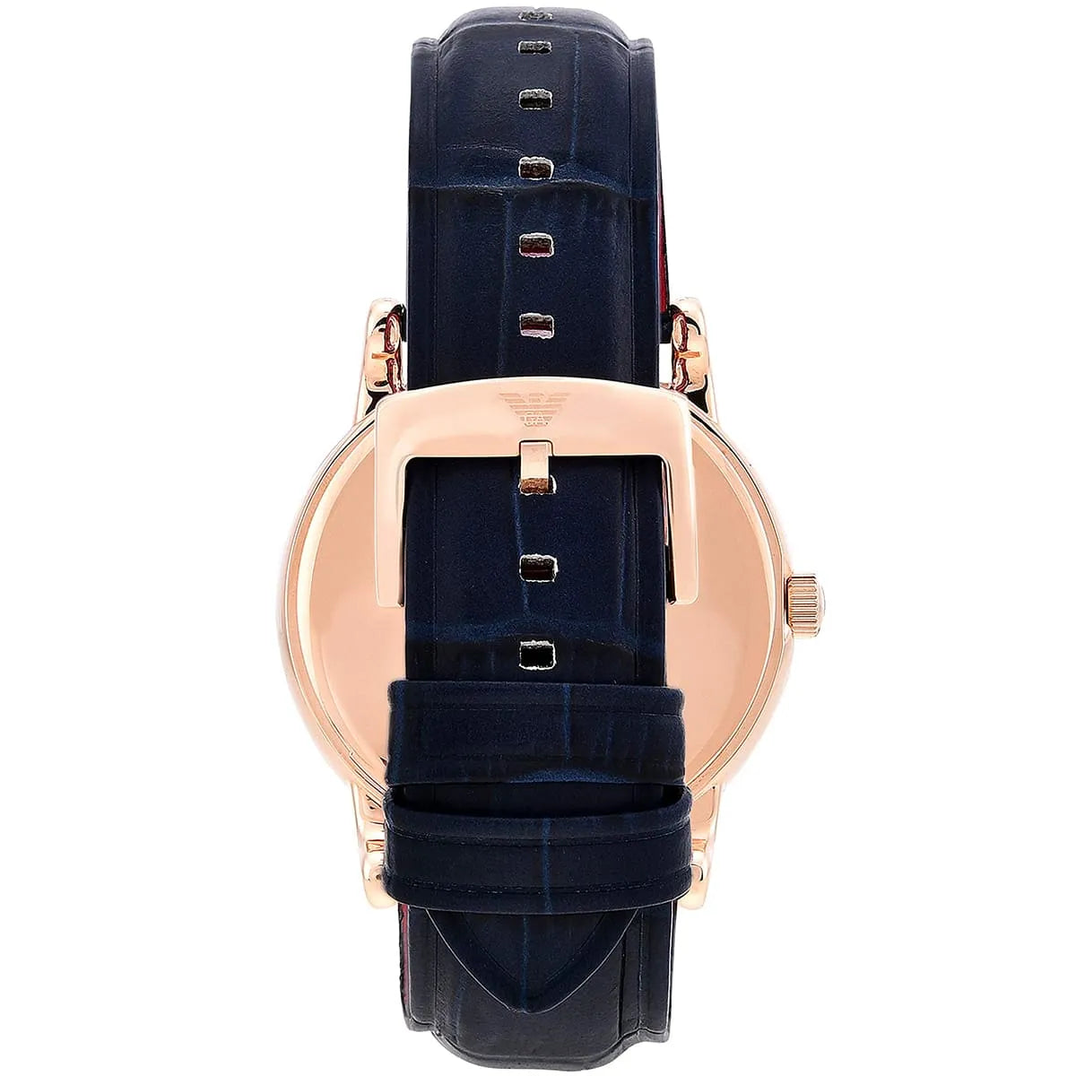 Emporio Armani Luigi Blue Dial Blue Leather Strap Watch for Men - AR11135