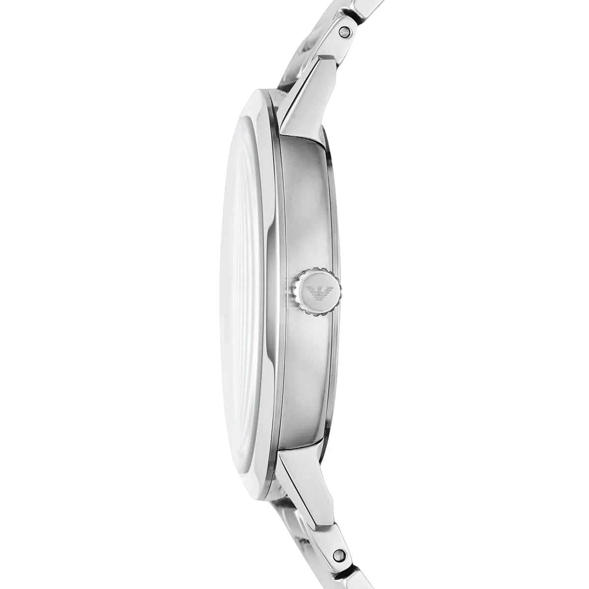 Emporio Armani Ruggero Black Dial Silver Steel Strap Watch for Men - AR11310