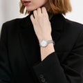 Emporio Armani Rosa Quartz White Dial Silver Steel Strap Watch For Women - AR11354