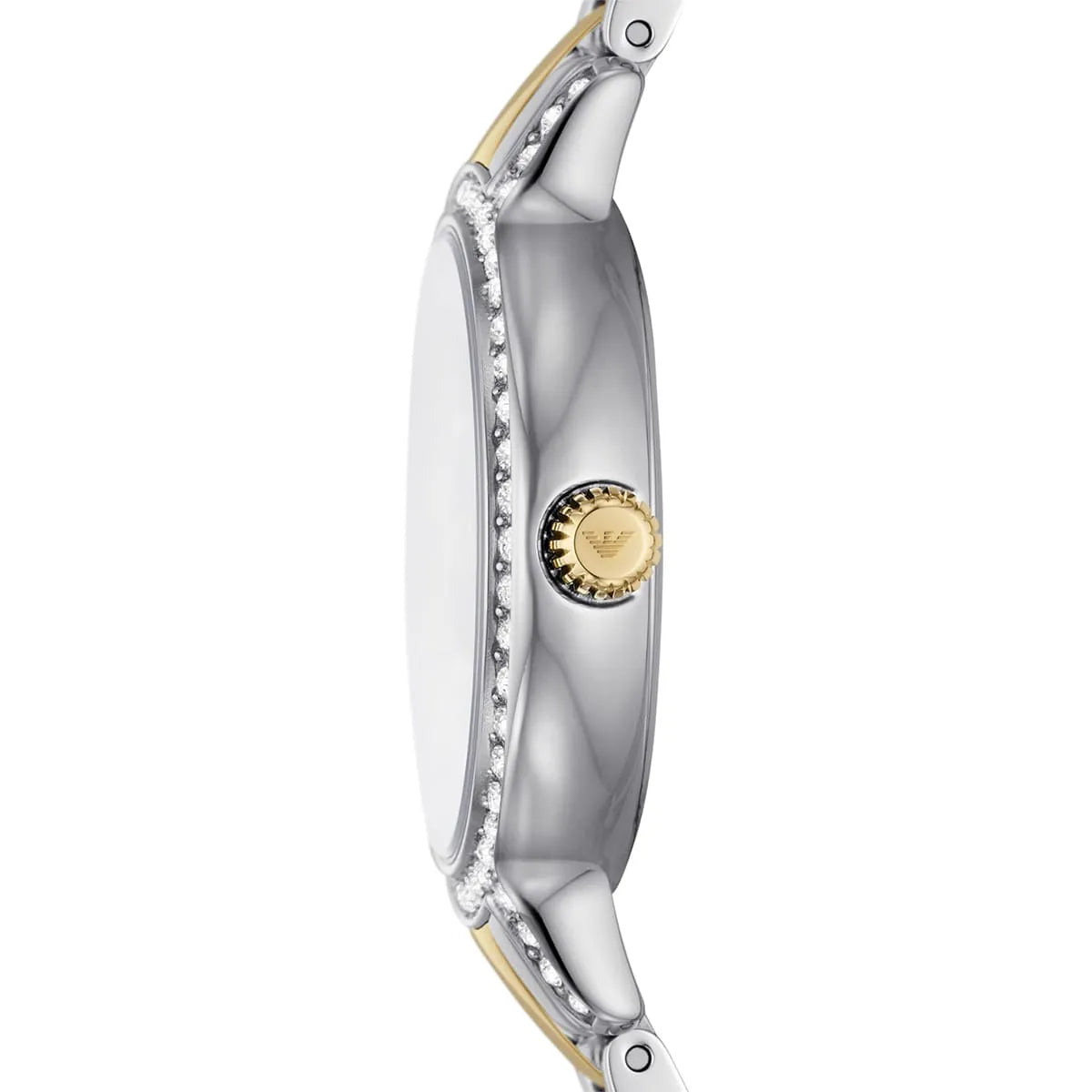 Emporio Armani Cleo Blue Dial Two Tone Steel Strap Watch for Women - AR11576