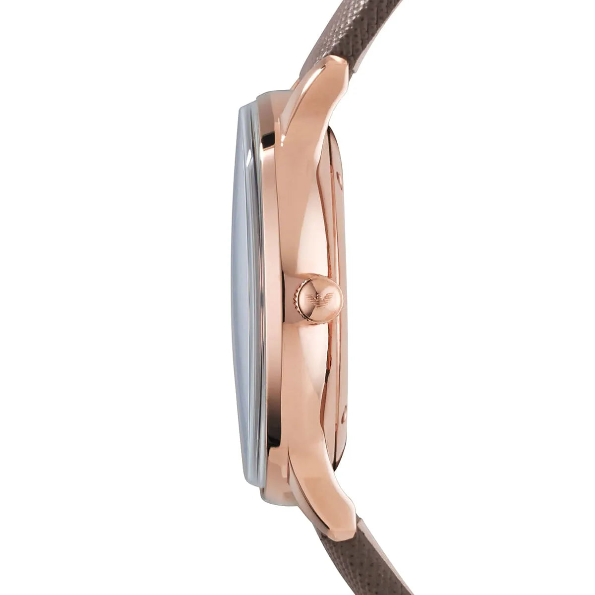 Emporio Armani Gianni Gray Dial Brown Leather Strap Watch for Men - AR1723